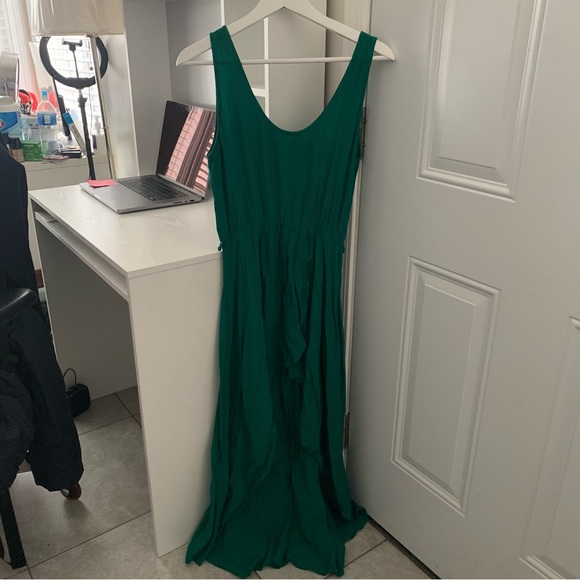 Green Maxi Hi-Lo Dress - Picture 2 of 3